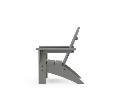 Alternate view of the POLYWOOD Kids Vineyard Adirondack Chair in Slate Grey