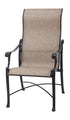 Gensun Michigan Sling High Back Dining Chair in Black