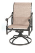 Gensun Michigan Sling Standard Back Swivel Rocker in Black