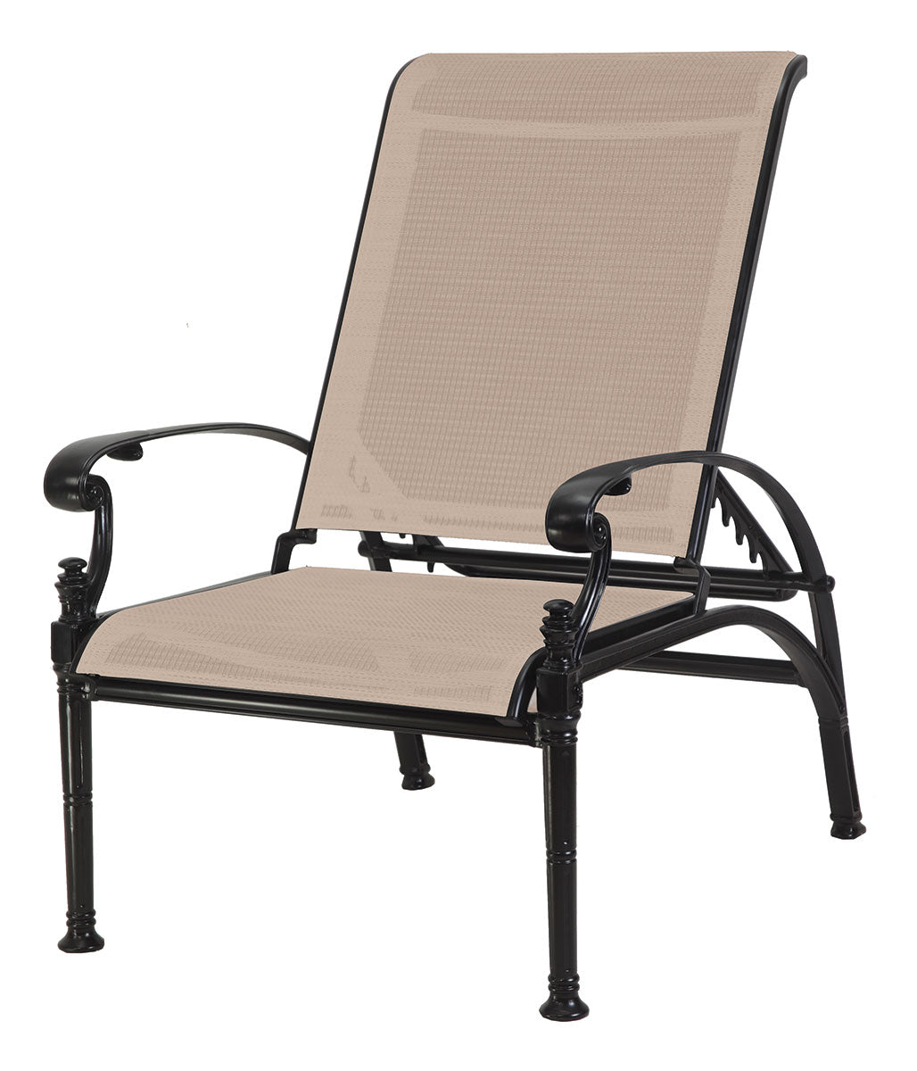 Gensun Florence Sling Reclining Chair in Carbon