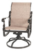 Gensun Florence Sling Standard Back Swivel Rocker in Carbon