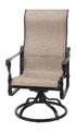 Gensun Grand Terrace Sling High Back Swivel Rocker in Vintage