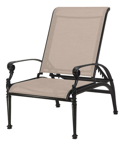 Gensun Grand Terrace Sling Reclining Chair in Vintage