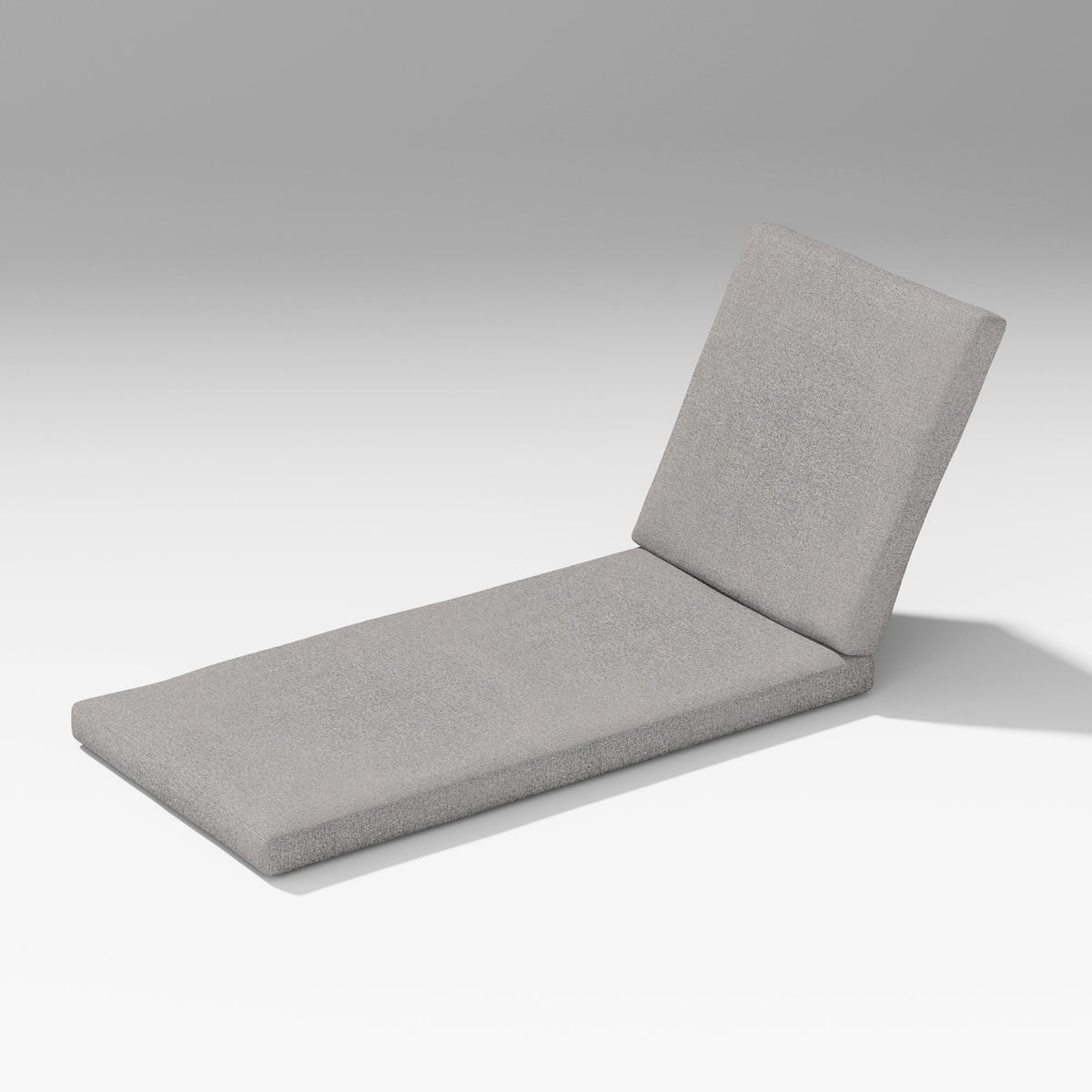 POLYWOOD PW Designer Series Latitude Chaise Lounge Full Cushion in Grey Mist
