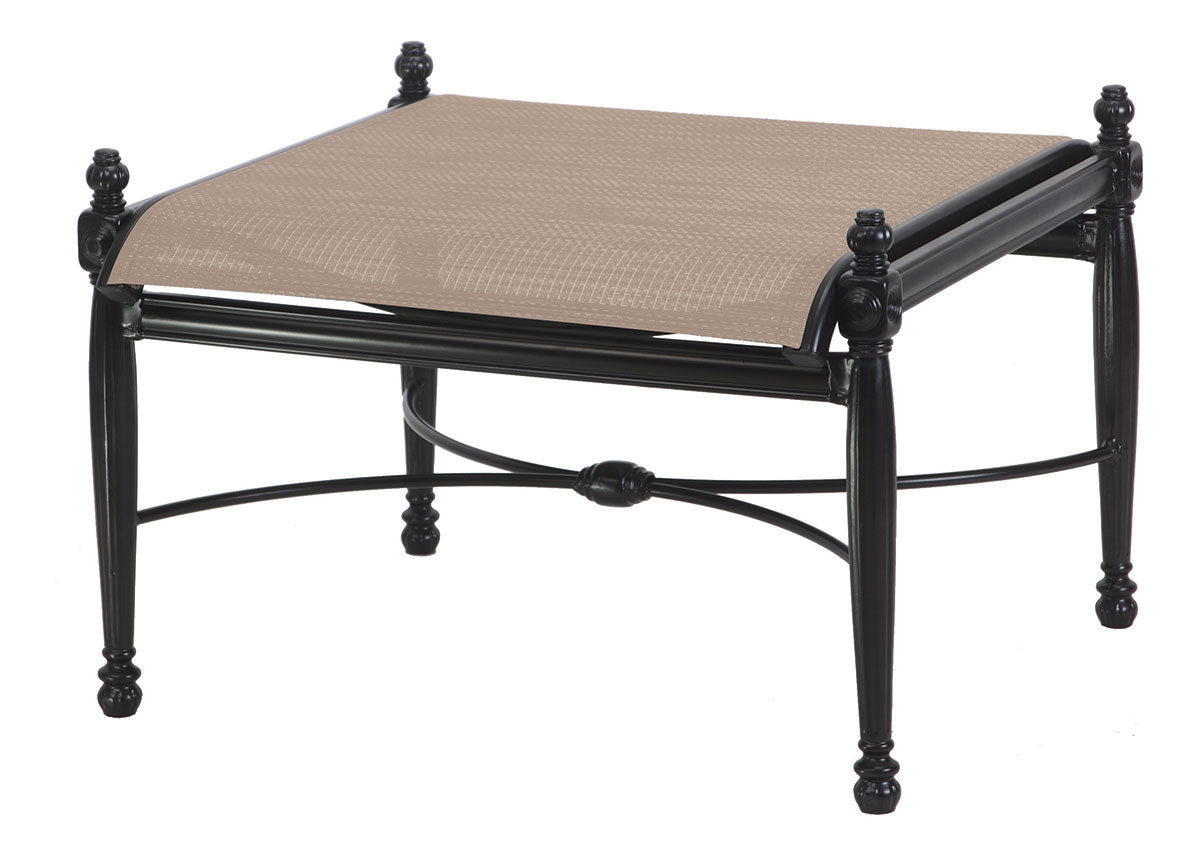 Gensun Bel Air Sling Ottoman in Midnight Gold