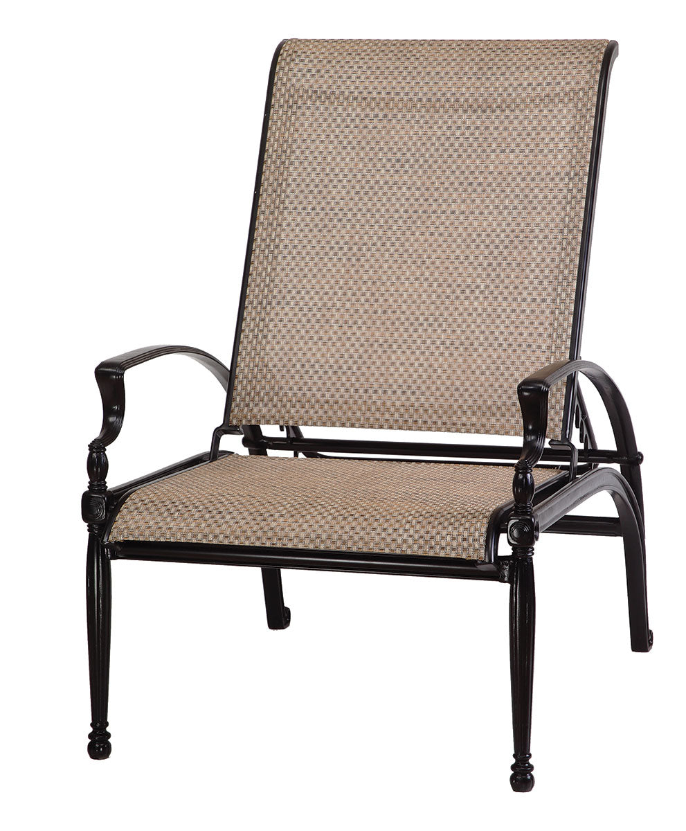 Gensun Bel Air Sling Reclining Chair in Midnight Gold