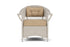 Lloyd Flanders Nantucket Dining Armchair in Linen with Hayden Sand fabric