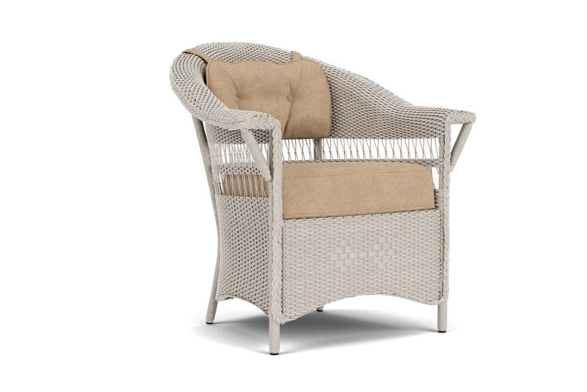 Lloyd Flanders Nantucket Dining Set in Linen with Hayden Sand fabric, view 2