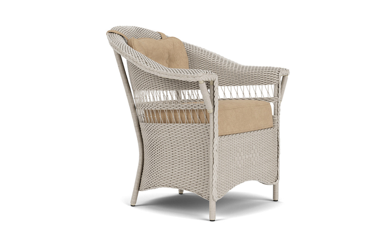 Lloyd Flanders Nantucket Dining Set in Linen with Hayden Sand fabric, view 3