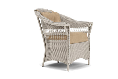 Lloyd Flanders Nantucket Dining Set in Linen with Hayden Sand fabric, view 3