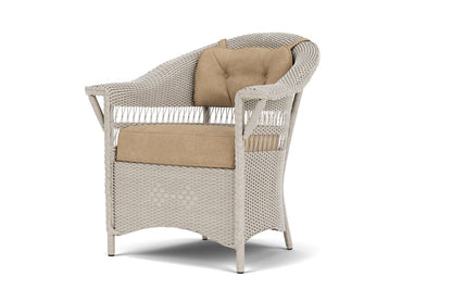 Lloyd Flanders Nantucket Dining Armchair in Linen with Hayden Sand fabric, view 10