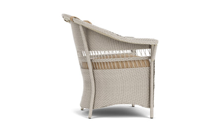 Lloyd Flanders Nantucket Dining Armchair in Linen with Hayden Sand fabric, view 5