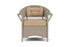 Lloyd Flanders Nantucket Dining Set in French Beige with Hayden Sand fabric