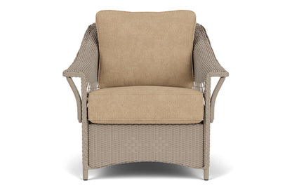 Lloyd Flanders Nantucket Lounge Chair in French Beige with Hayden Sand fabric