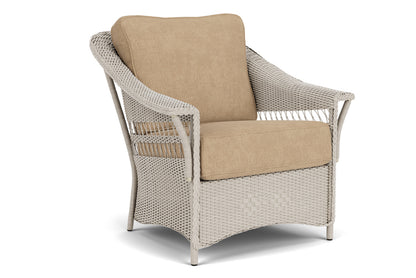 Lloyd Flanders Nantucket Lounge Chair in Linen with Hayden Sand fabric, view 2