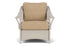 Lloyd Flanders Nantucket Lounge Chair in Linen with Hayden Sand fabric