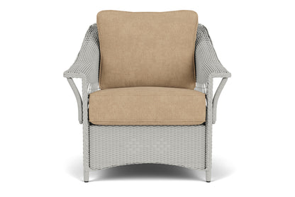 Lloyd Flanders Nantucket Lounge Chair in Platinum with Hayden Sand fabric