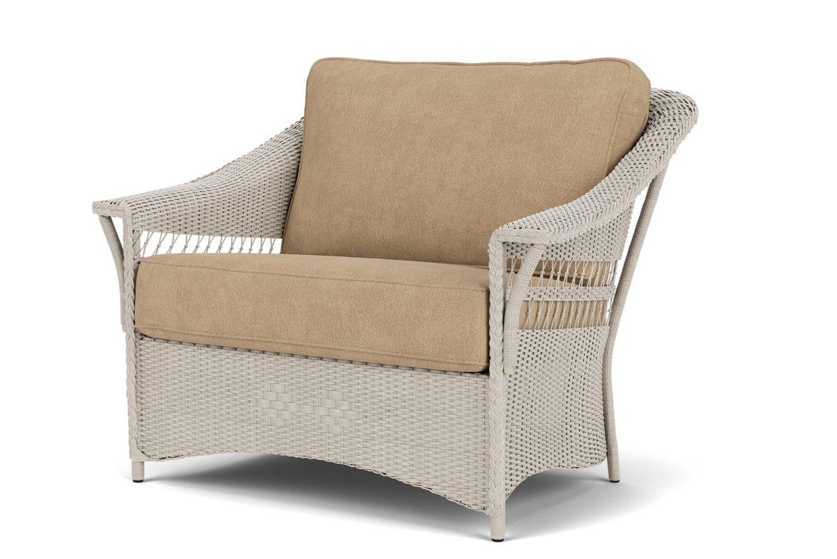 Lloyd Flanders Nantucket Chair and a Half in Linen with Hayden Sand fabric, view 10