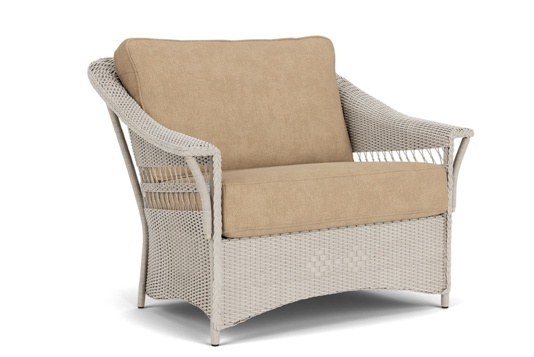 Lloyd Flanders Nantucket Chair and a Half in Linen with Hayden Sand fabric, view 2