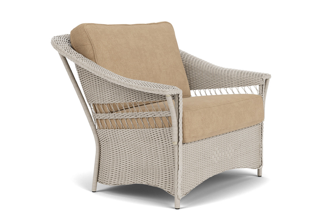 Lloyd Flanders Nantucket Chair and a Half in Linen with Hayden Sand fabric, view 3
