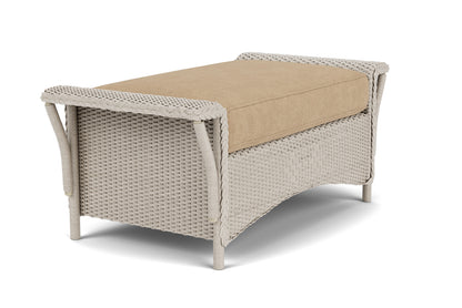 Lloyd Flanders Nantucket Large Ottoman in Linen with Hayden Sand fabric, view 8