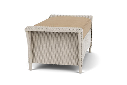 Lloyd Flanders Nantucket Large Ottoman in Linen with Hayden Sand fabric, view 4