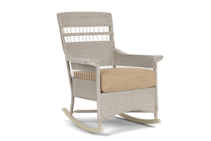 Lloyd Flanders Nantucket Porch Rocker in Linen with Hayden Sand fabric, view 2