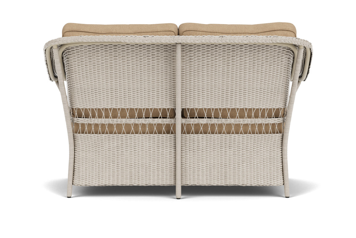 Lloyd Flanders Nantucket Loveseat in Linen with Hayden Sand fabric, view 7