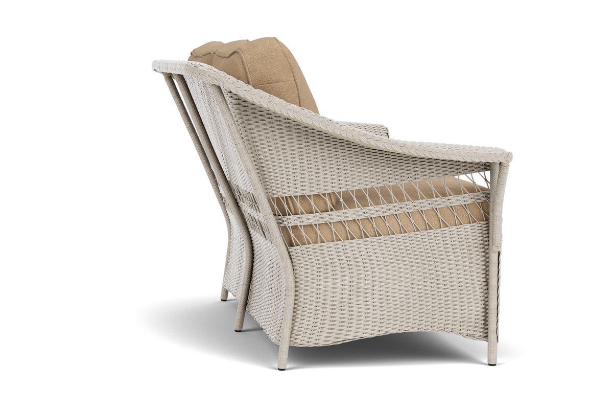Lloyd Flanders Nantucket Conversation Set in Linen with Hayden Sand fabric, view 5