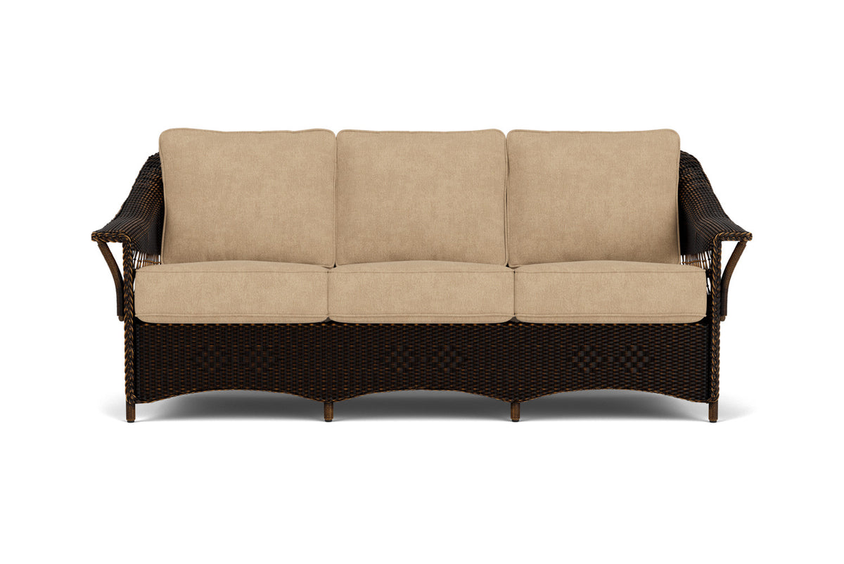 Lloyd Flanders Nantucket Sofa in Mink with Hayden Sand fabric