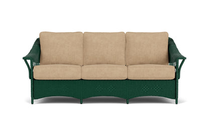 Lloyd Flanders Nantucket Sofa in Woodland with Hayden Sand fabric