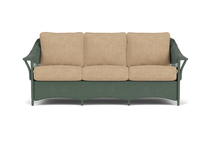Lloyd Flanders Nantucket Sofa in Spruce with Hayden Sand fabric
