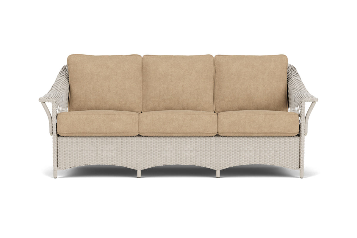 Lloyd Flanders Nantucket Sofa in Linen with Hayden Sand fabric