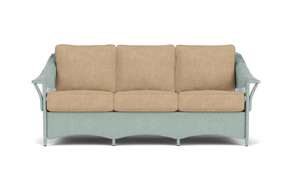 Lloyd Flanders Nantucket Living Room Set in Sea Glass with Hayden Sand fabric