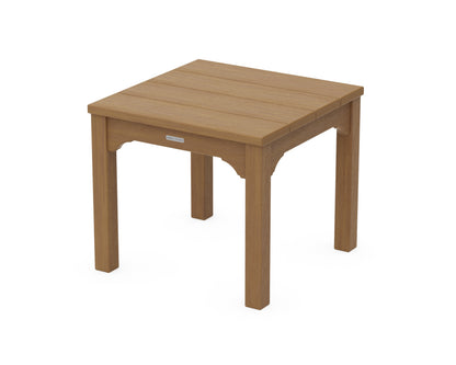 POLYWOOD Chinoiserie End Table in Natural