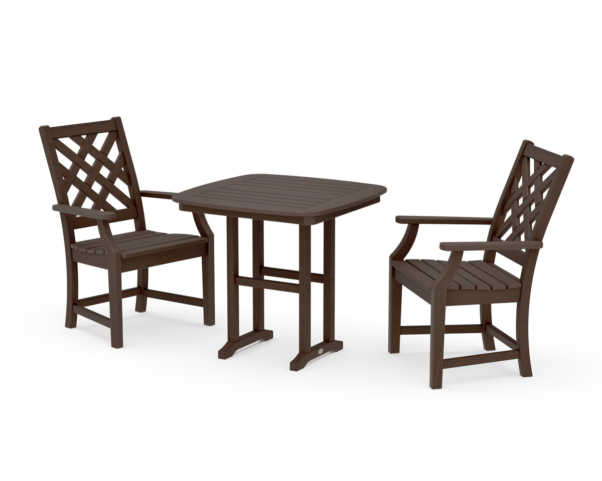 POLYWOOD Wovendale 3-Piece Dining Set in Kona