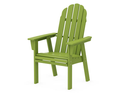POLYWOOD Vineyard Curveback Adirondack Dining Chair in Lime