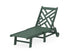 POLYWOOD Chippendale Chaise with Wheels in Green