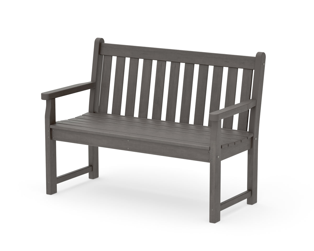 POLYWOOD Traditional Garden 48" Bench in Driftwood