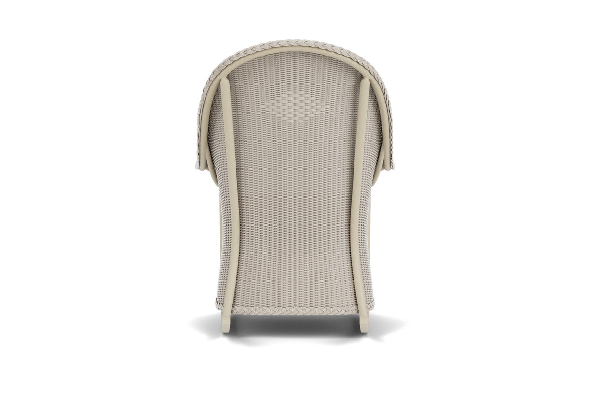 Lloyd Flanders Lloyd Loom High Back Porch Rocker – 2x2 Weave in Linen with Hayden Sand fabric, view 7