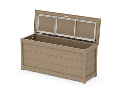 POLYWOOD 68" Storage Box Table in Vintage Sahara
