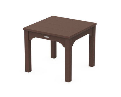 POLYWOOD Chinoiserie End Table in Mahogany