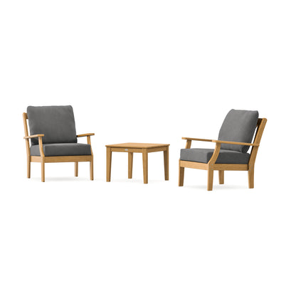 POLYWOOD Braxton 3-Piece Deep Seating Set in Natural
