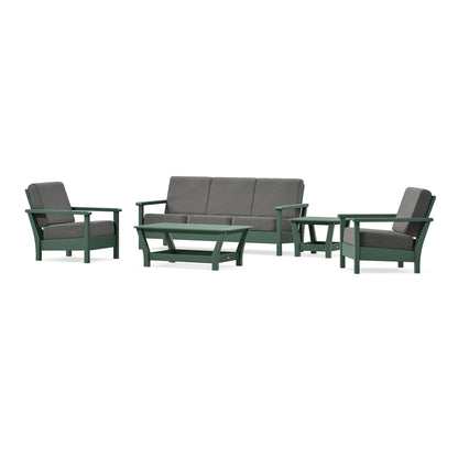 POLYWOOD Harbour 5-Piece Deep Seating Set in Green