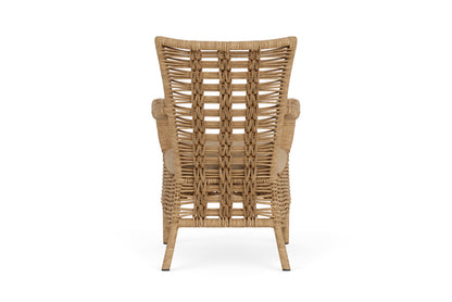 Lloyd Flanders Magnolia Dining Armchair with Hayden Sand fabric, view 7