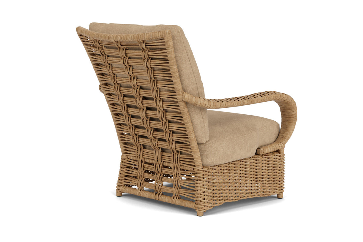 Lloyd Flanders Magnolia Lounge Chair with Hayden Sand fabric, view 6