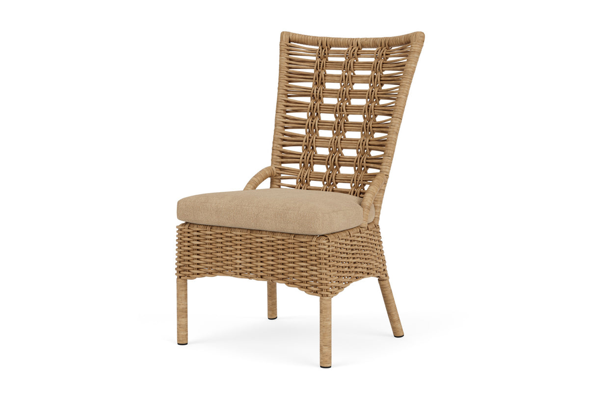 Lloyd Flanders Magnolia Armless Dining Chair with Hayden Sand fabric, view 10