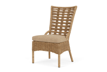 Lloyd Flanders Magnolia Armless Dining Chair with Hayden Sand fabric, view 10