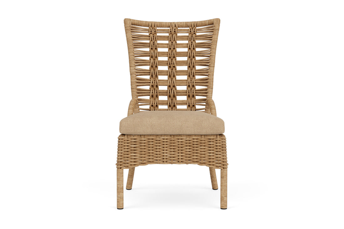 Lloyd Flanders Magnolia Armless Dining Chair with Hayden Sand fabric