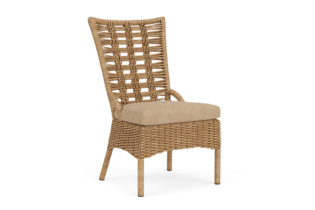 Lloyd Flanders Magnolia Armless Dining Chair with Hayden Sand fabric, view 2